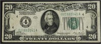 1928 REDEMABLE IN GOLD 20 $ FEDERAL RESERVE NOTE V