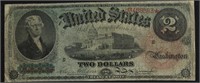 1869 2 $ US LEGAL TENDER F