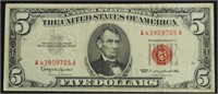 5 DOLLAR RED SEAL VF