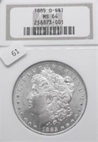 1885 O NGC MS64 MORGAN DOLLAR