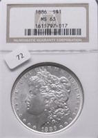 1886 NGC MS63 MORGAN DOLLAR