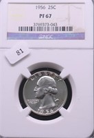 1956 NGC PF67 WASHINGTON QUARTER