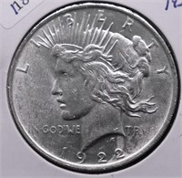 1922 PEACE DOLLAR UNC