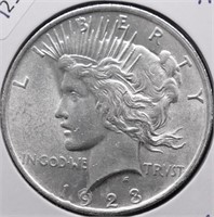 1923 CHOICE BU PEACE DOLLAR