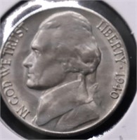 1940 JEFFERSON NICKEL GEM BU