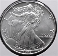 1993 GEM BU SILVER EAGLE