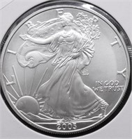 2003 GEM BU SILVER EAGLE