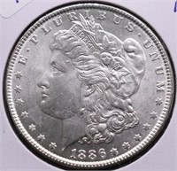 1886 CHOICE BU MORGAN DOLLAR