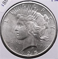 1925 CHOICE BU PEACE DOLLAR