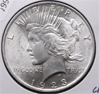 1923 CHOICE BU PEACE DOLLAR