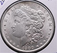 1900 CHOICE BU MORGAN DOLLAR