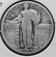 1929 D STANDING QUARTER F