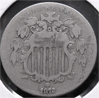 1872 SHILED NICKEL F