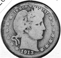 1913 BARBER QUARTER G