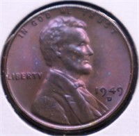 1949 D GEM BU LINCOLN CENT