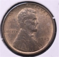 1909 VDB CHOICE BU RED LINCOLN CENT