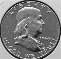 1963 PROOF FRANKLIN HALF DOLLAR