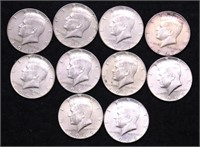 10 40 % SILVER HALF DOLLARS