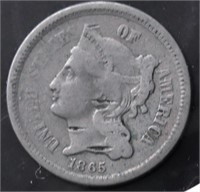 1867 CULL 3 CENT PIECE