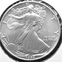 1990 SILVER EAGLE GEM