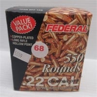 (550) Rounds of Federal 22LR ammo.