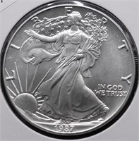 1987 SILVER EAGLE GEM