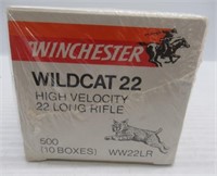 (500) Rounds of Winchester Wildcat 22LR ammo.