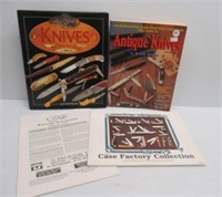 (3) Hardcover knife collecting books.