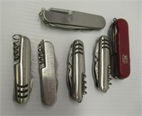 (6) Assorted folding pocket knives.