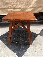 * Small wood table