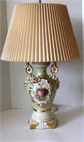 Porcelain Urn Lamp by Ullrich 1940's 26" Tall
