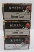 (29) Rounds of Federal 20 gauge 3" magnum turkey