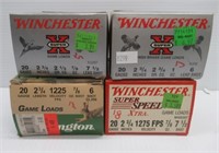 (72) Rounds of 20 gauge 2 3/4" shells. Brands