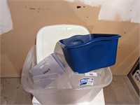 Plastic Tote with Smaller Totes