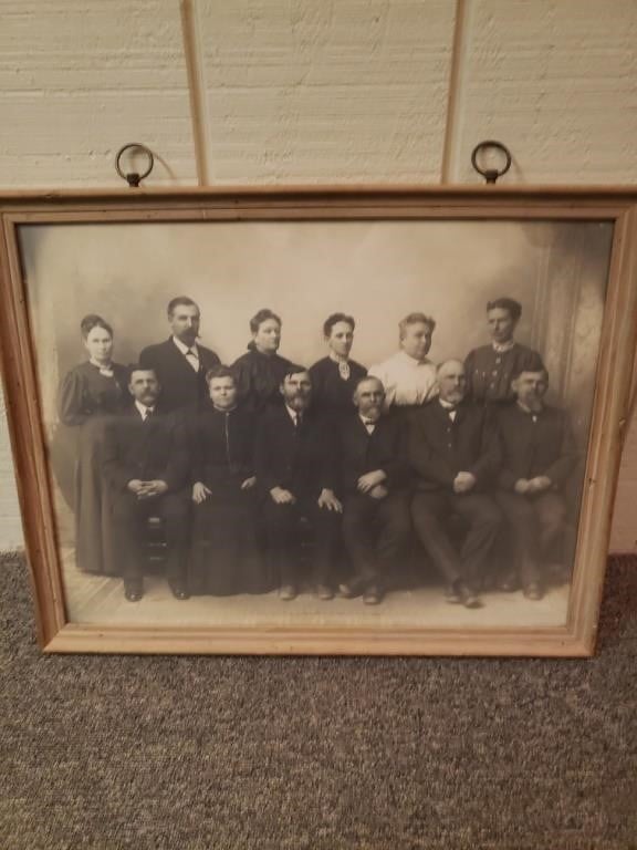 Antique Photos in Double Sided Frame