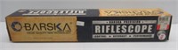 Barska varmint 6.5-20x50 AO scope with box.