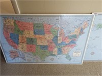 United States & World Map