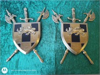 Metal Family crest wall art  approximately 24 x 18