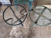 (2) Glass Tables & Chair
