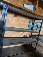 (2) Metal Shelves with Contents