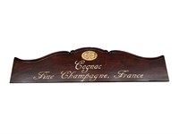 Wooden Cognac Champagne Sign