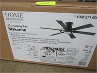 HOME DECORATORS 52" CEILING FAN W/ COLOR CHANGE L