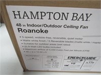 HAMPTON BAY 48" INDOOR/OUTDOOR CEILING FAN, ROANO