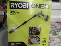 2 RYOBI ONE+ TOOLS: BRAD NAILER (TOOL ONLY) & POWE