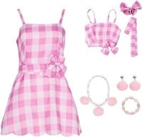 Qty15 Women's Pink&White Dress: Spaghetti Strap