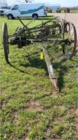 Antique Steel Wheel Hay Rake
