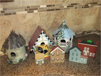 Bird houses and buildings