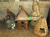 4 bird houses