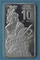 10ozt Silver .999 Price of Liberty Bar