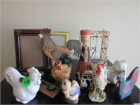 Roosters and frames